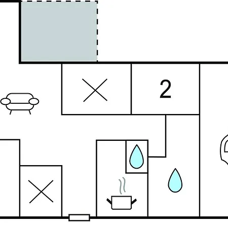 2 Bedroom Awesome In Dom wakacyjny *